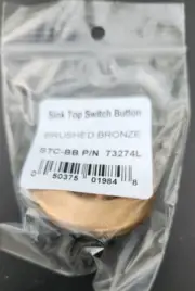 InSinkErator STC-BB Push SinkTop Switch Button, Brushed Bronze