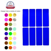 Rectangle Colored Coding Stickers 1 x 3 Inch Writable Labels In 15 Colors