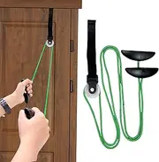 AARAM Pulley with Rope and Door Strap, Easy to Use Exercise Equipment for Frozen Shoulder and Hand/Arm Exercise Material Nylon Plastic Colour Green and Black, Smooth Action Pulley