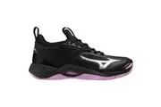 Mizuno Womens Wave Momentum 2 NB Netball Indoor Sports Shoes (Black/Purple)