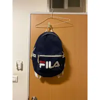 在飛比找蝦皮購物優惠-韓國購入 正品 FILA 深藍 後背包