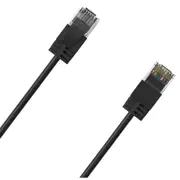 Cruxtec Cat6A Ultra Slim Ethernet Cable - 20m - Black [RF6A-200-BK]