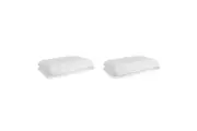2PK Jason Breezeair Therapeutic 40x65cm Memory Foam Pillow Standard Cover White