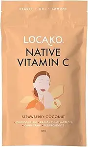 Locako Native Vitamin C Supplement, Strawberry Coconut 100 grams