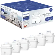 Philips 4 Stage Micro X-Clean Jug Filter, 6 Pack