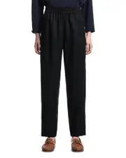 Emporio Armani Elasticated Waist Linen Trousers