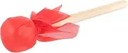 Mikinona Wooden Handle Percussion Drum Mallet Comfortable Grip Durable Felt Stick for Beginners Professionals for Drum Practice Music Enthusiasts Red Color