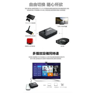 HDMI切換器 高畫質 4K HDMI線 分配器 3進1出 帶遙控器 PS3 PS4 適用小米盒子 數位機上盒 安博盒子