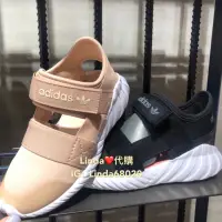 在飛比找蝦皮購物優惠-Linda❤️代購 Adidas 涼鞋 黑色 奶茶 童鞋 忍