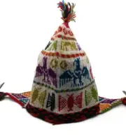 Chullo For Women Handmade Woven in Multicolored Wool Andean Mountains Cusco