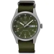 Seiko 5 Sports Green Dial/Nylon Strap Men's 100m Automatic Analog Watch SRPG33K1