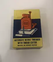 VINTAGE AUTOMATIC NEEDLE THREADER WITH THREAD CUTTER IN ORIGINAL BOX NEW