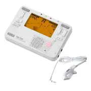 Korg Tm-70F Wh Tuner Metronome White Contact Microphone Set With Cm-400