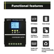 100A MPPT Solar Charge Controller 12V/24V/36V/48V LCD Display Battery Regulator