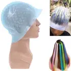 Silicone Hair Styling Coloring Cap + Hook Needle Color Dye Highlighting Dye AUT