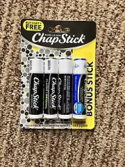 2 Packs Chapstick 3 Classic Original 1 Moisturizer Original SPF 12 Skin Protect