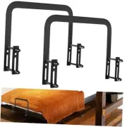 SlideStopper Gripper - Non Slip Mattress Holder for Metal Bed Frame - Black