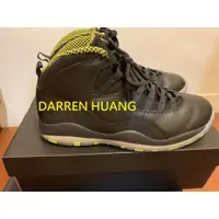 在飛比找蝦皮購物優惠-AIR JORDAN 10代 黑螢光綠/NYC US:11