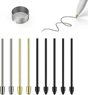 Marker Pen Stylus Tips for Remarkable 2, Remarkable 2 Pen Tips with Nibs Removal Tool,Metal Tips/Nibs Refill Accessories,for Remarkable 1/Remarkable 2 Pen/Marker Plus-9Pcs(Gold/sirvel)