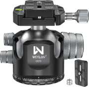 Low Profile Ball Head 55Mm Tripod Ball Head CH55 Heavy Duty 360 Panoramic Tripo