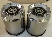 AMERICAN RACING ATX CHROME Custom Wheel Center Caps Set of 2 #1425006018 NEW!