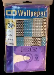 CD Wallpaper: Hold 24 CDs/DVDs/Games by Audiofile Computer (NEW) Purple