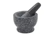 Davis & Waddell Traditional Granite Mini Mortar & Pestle Grey 9x9x6.5cm