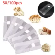 50/100x PVC Mushroom Spawn Grow Bag Substrate High Temp Sealable Polypropylene