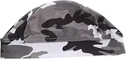 [WRITWAA] Beanie Hat Camo Hat Visor for Bike Motorbike Liner Motorcycle Accessories Liner Skull Cap for Men Adult Safety Liner Cycling Cap Liner Head Cap Polyester
