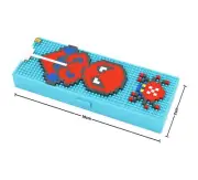 LOZ DIY Cartoon Mini Blocks Pencil Case School Stationary Gift Set and for