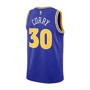 【NIKE 耐吉】球衣 NBA Swingman Jersey 男款 藍 無袖上衣 背心 運動 籃球 金洲 勇士隊(DO9446-497)