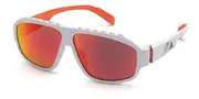 Adidas SP0025 21L Men's Sunglasses White Size 62