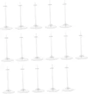 KONTONTY 16pcs Doll Stand Doll Support Rack Doll Display Racks Mini Doll Display Holders Doll Model Holder Doll Support Brackets Doll Figures Stand Racks Action Figures Accessories Plastic