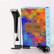 Corded & Cordless One Blade Hybrid Trimmer and Shaver for Men Silver & Black