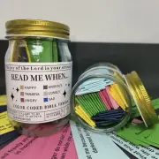 Bible Verses Jar Emotions Feelings Scripture Prayer Request Card Church Gifts