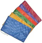 Champion Sports Mesh Sports Equipment Bag - Multipurpose Nylon Drawstring Sack with Lock and ID Tag for Balls, Beach, Laundry