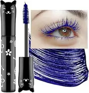 Blue Mascara For Eyelashes Waterproof Voluminous Natural Hypoallergenic Colored Best Benefit Volumizing Lengthening Curling Defining Washable Blue Lashes Eyelashes Mascara Navy