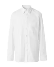 Letter pattern shirt M White