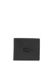 [Diesel] Diesel - Bi-fold wallet in grainy leather - Small Wallets - Man - Black UNI Black