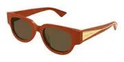 Bottega Veneta BV1278SA Asian Fit 004 Women’s Sunglasses Orange Size 52
