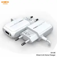 在飛比找蝦皮購物優惠-Moxom 電纜 2.4A 家用充電器單 USB 和連接電纜