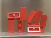 LEGO Parts - Red Slope 1 x 2 x 2/3 - No 85984 - QTY 10