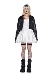 [Trickz N' Treatz] Evil Doll Bride Premium Costume And Wig Set