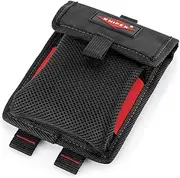Knipex Tool Bag, Schwarz, Rot, Polyester, 190 x 135 x 40 mm, 116g, Modular X18 Compatible, Consumables, Belt Bag or Backpack Attachment