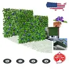 Real Wood Expandable Fence with Faux Ivy – Stylish Garden Privacy Screen