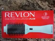 Revlon One Step Volumizer Plus Hair Dryer and Hot Air Brush, Ice Blue
