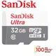 米特3C數位–SanDisk 32GB Ultra Micro SDHC UHS-I 記憶卡(100MB/s)無轉卡