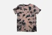 Art Class Youth Girls Dinosaur Field Guide Pink Tie Dye Shirt New Small (6/7)