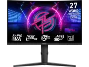 MSI 27" 240 Hz Rapid VA QHD Gaming Monitor 2560 x 1440 (2K) MPG 275CQRXF