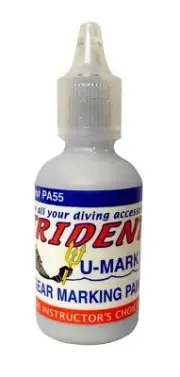 U-Mark It 1 oz Paint for Marking Your Scuba Diving Snorkeling Gear Silver